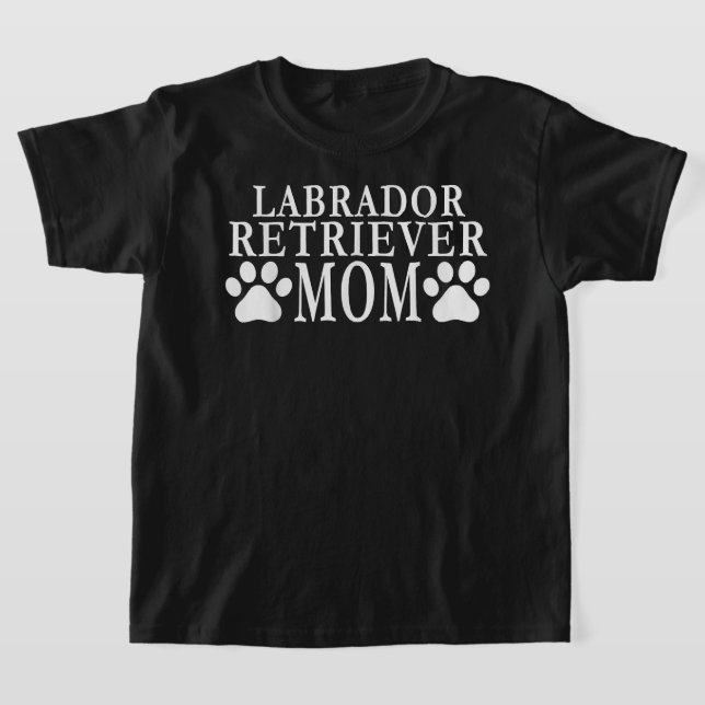 Labrador Retriever Ägarpresent Labrador Mamma T Shirt (Laydown)