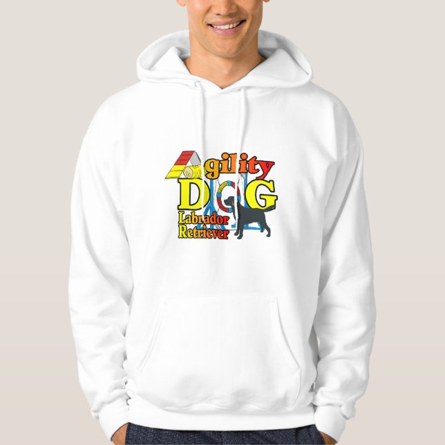 Labrador Retriever Agilitet Shirts Gifts Hoodie (Framsida)