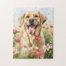 Labrador Retriever Akvarellpussel