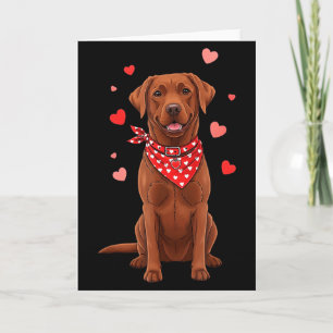 Labrador Retriever Alla hjärtans dag Hundälskare H Kort