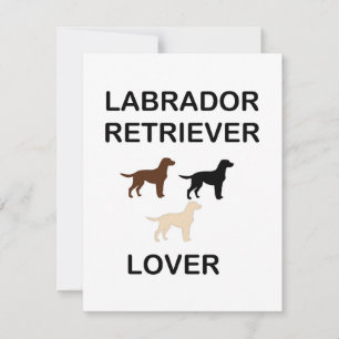 labrador retriever älskare alla färger silhuetter anteckningskort