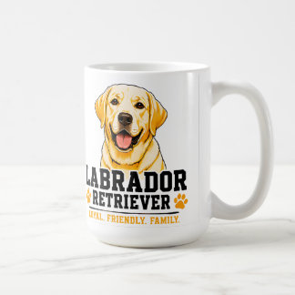 🐾 Labrador Retriever Älskare 🐾 Kaffemugg