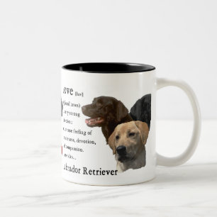 Labrador Retriever Art Gifts Två-Tonad Mugg
