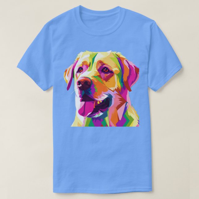 Labrador Retriever Art Hund älskare Gifts T Shirt (Design framsida)