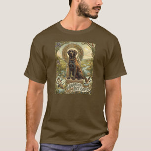 Labrador Retriever Art Nouveau Hund Design T Shirt