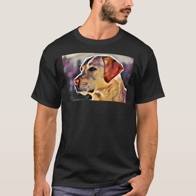 Labrador Retriever Art T Shirt (Framsida)