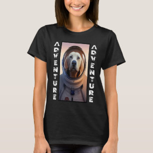 Labrador Retriever Astronaut i rymden, mjukt adven T Shirt