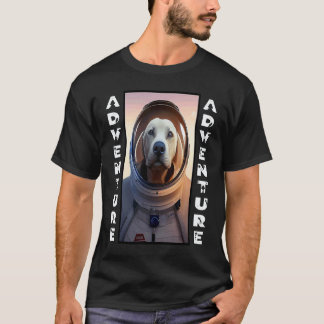 Labrador Retriever Astronaut i rymden Mysig Äventy T Shirt