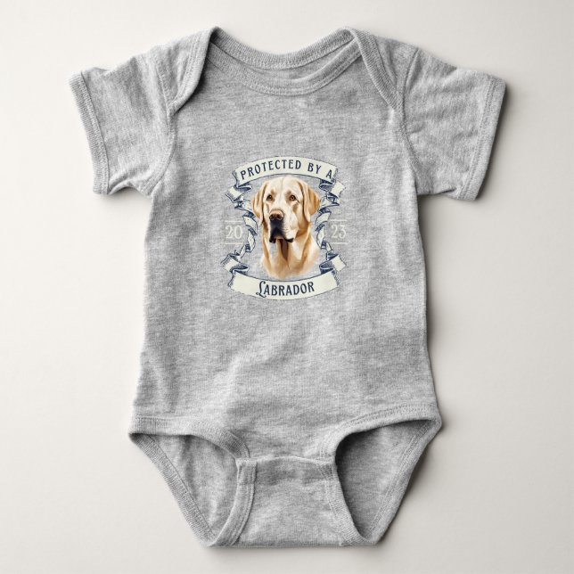 Labrador Retriever Baby Bodysuit översätts till La T Shirt (Framsida)