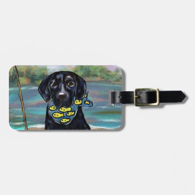 Labrador Retriever Bagagebricka (Horisontell Framsida)