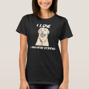 Labrador Retriever bar en gyllene Medal i Kärlek L T Shirt