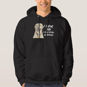 Labrador Retriever bar en gyllene Medal i Kärlek M Hoodie
