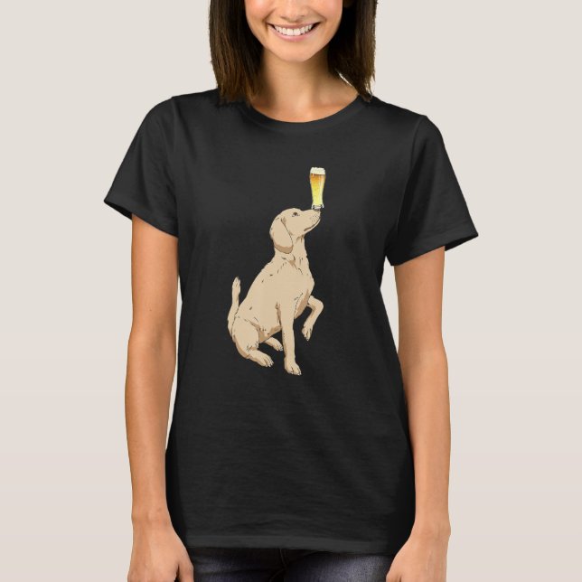 Labrador Retriever Beer Craft Beer Tee (Framsida)