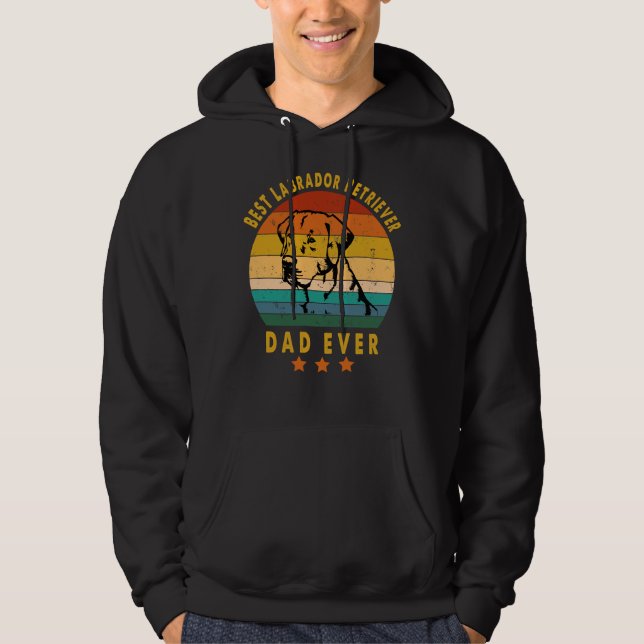 Labrador Retriever Best Labrador Retriever Pappa K Hoodie (Framsida)