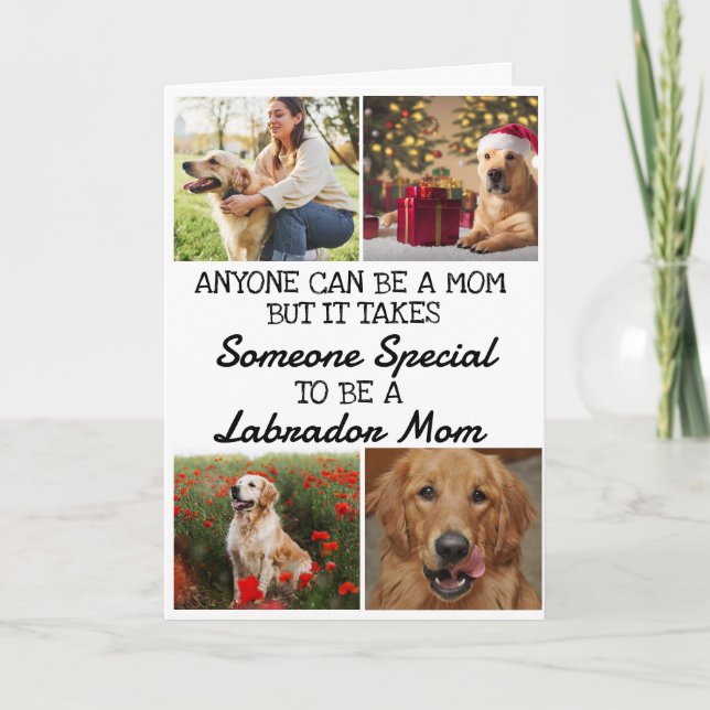 Labrador Retriever ...Best Mamma Mors dag Card Tack Kort (Framsida)