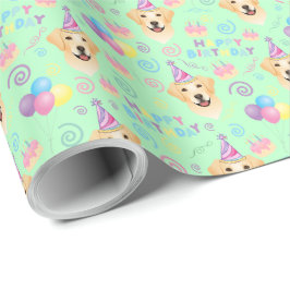 Labrador Retriever Birthday Gift Wrapping Paper Presentpapper