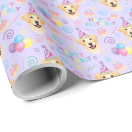 Labrador Retriever Birthday Gift Wrapping Paper Presentpapper