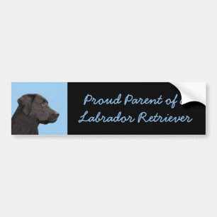 Labrador Retriever Black Painting Original Hund Ar Bildekal