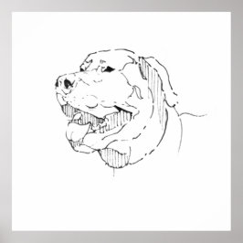 Labrador Retriever Bläck Väggkonst