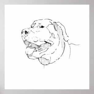 Labrador Retriever Bläck Väggkonst