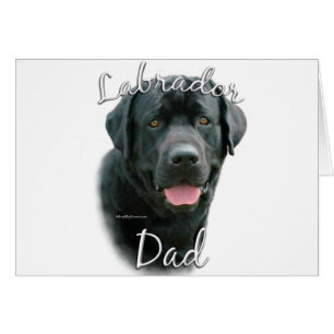 Labrador Retriever (blk) Pappa 2 Hälsningskort