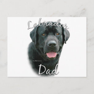 Labrador Retriever (blk) Pappa 2 Vykort