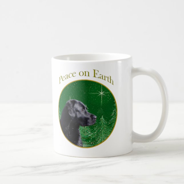 Labrador Retriever (blk) Peace Kaffemugg (Höger)