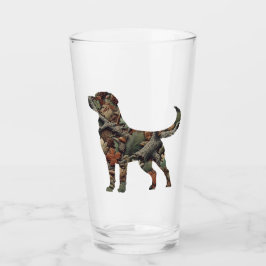 Labrador Retriever Camouflage Drinking Glass Glaskopp