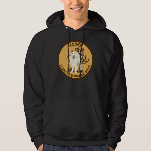 Labrador Retriever Camp World  Hundar Hoodie (Framsida)