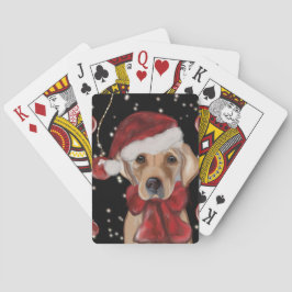 Labrador Retriever Canvastryck Casinokort