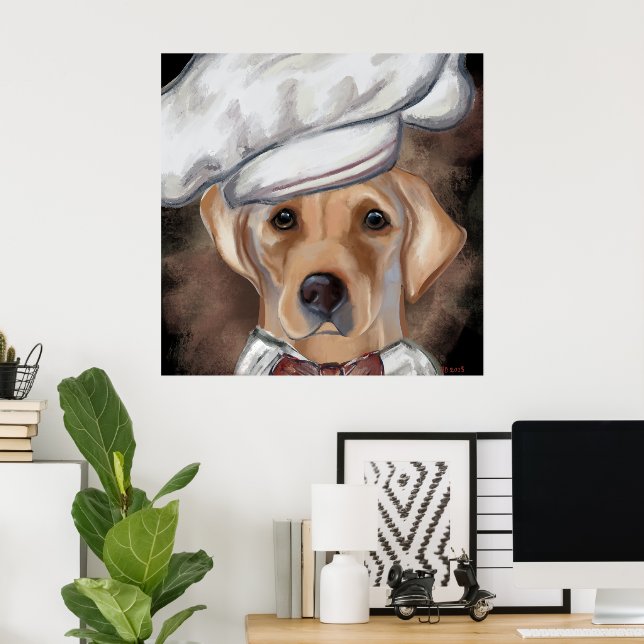 Labrador Retriever  Canvastryck Poster (Hemmakontoret)