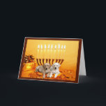 Labrador Retriever Chanukah Card Menorah Helgkort<br><div class="desc">Att minnas familj och vänner under Chanukah-säsongen är ett underbart sätt att få behålla i kontakt med de människor du kärlek och bryr dig om. Jag skapat dessa hund Chanukah-kort med kärlek och omsorg, och jag är säker på att alla som kärlek hundar är glada över att få dem. Du...</div>