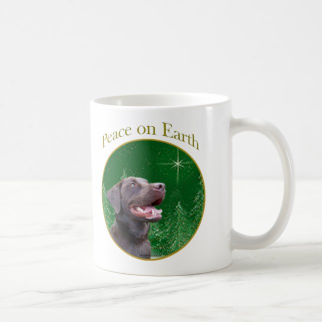 Labrador Retriever (choc) Peace Kaffemugg (Höger)