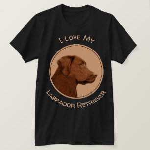 Labrador Retriever (choklad) - färgning - Hund Ar T Shirt