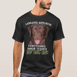 Labrador Retriever Choklad Lab Professionell Männi T Shirt