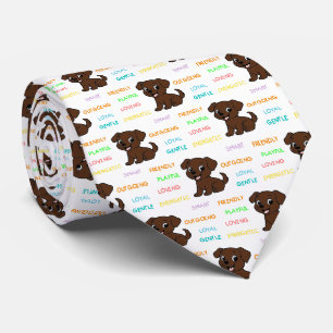 Labrador Retriever Choklad Seriegestaltning Slips