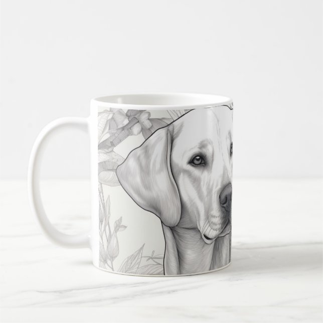 Labrador Retriever Coffee Mugg (Vänster)