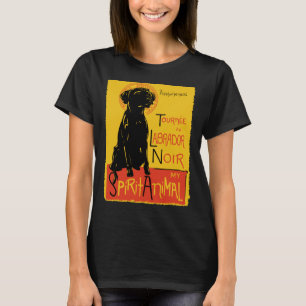 Labrador Retriever Cute Hund Chatta Noir Mashup T Shirt