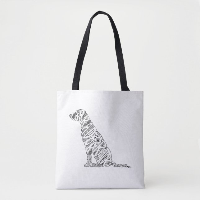 Labrador Retriever Doodle Design Tygkasse (Framsida)