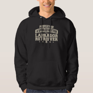 Labrador Retriever Egendom om en förstörd Rotten L Hoodie