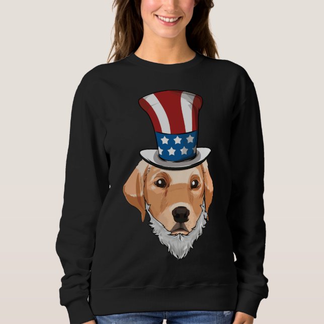 Labrador Retriever farbror Sam Lincoln Beard 4:e T Shirt (Framsida)