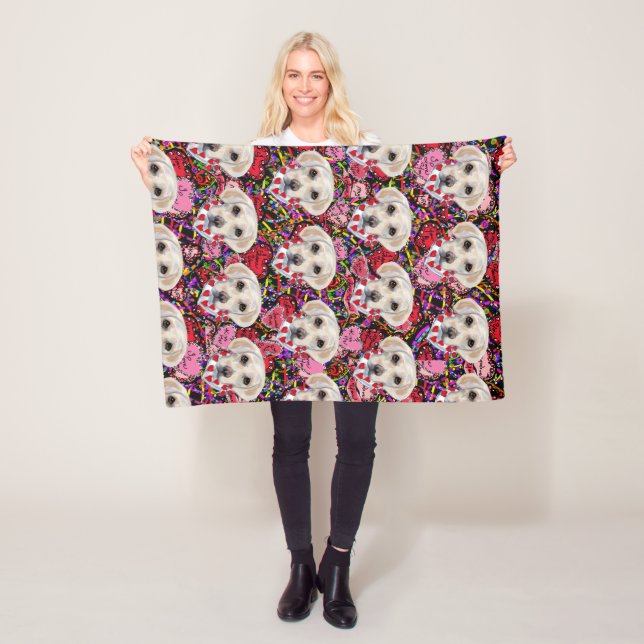 Labrador Retriever Fleecefilt (På plats)