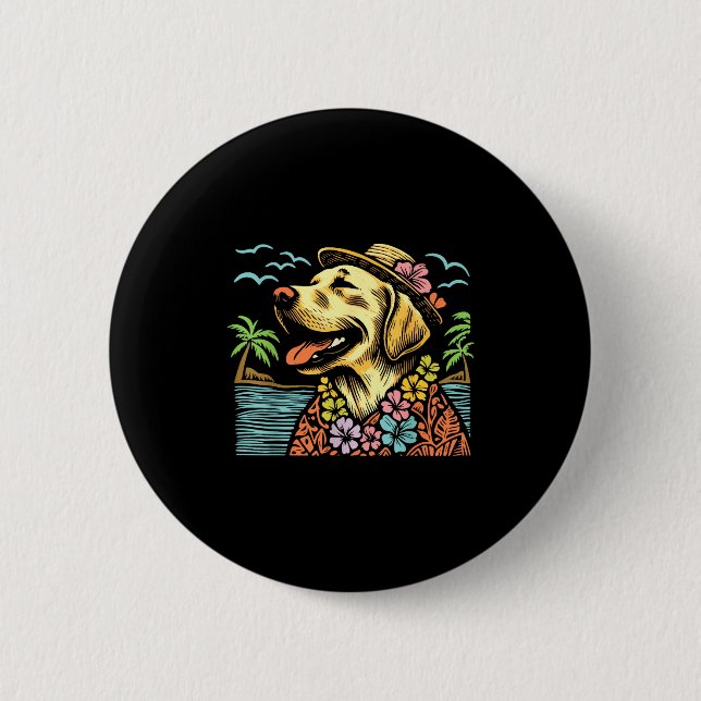 Labrador Retriever Floral Trocal Summer Vibes Hawa Knapp (Framsida)