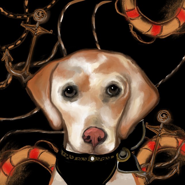 Labrador Retriever Födelsedag  Tack Kort (Skapare uppladdad)