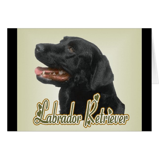 Labrador Retriever-gåvor Hälsningskort (Framsidan Horizontal)