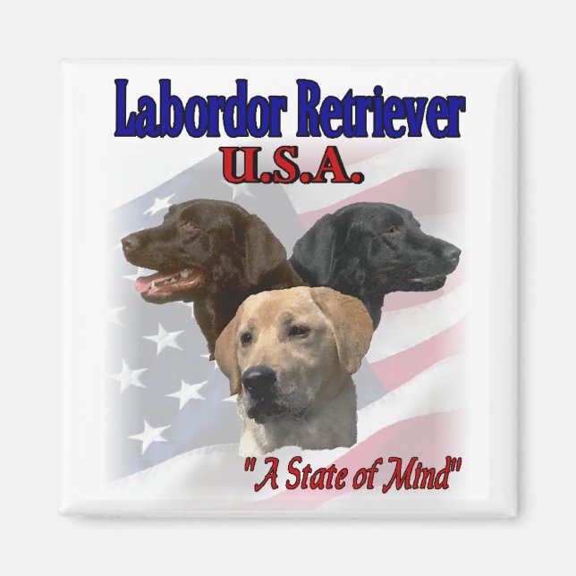 Labrador Retriever-gåvor Magnet (Framsidan)