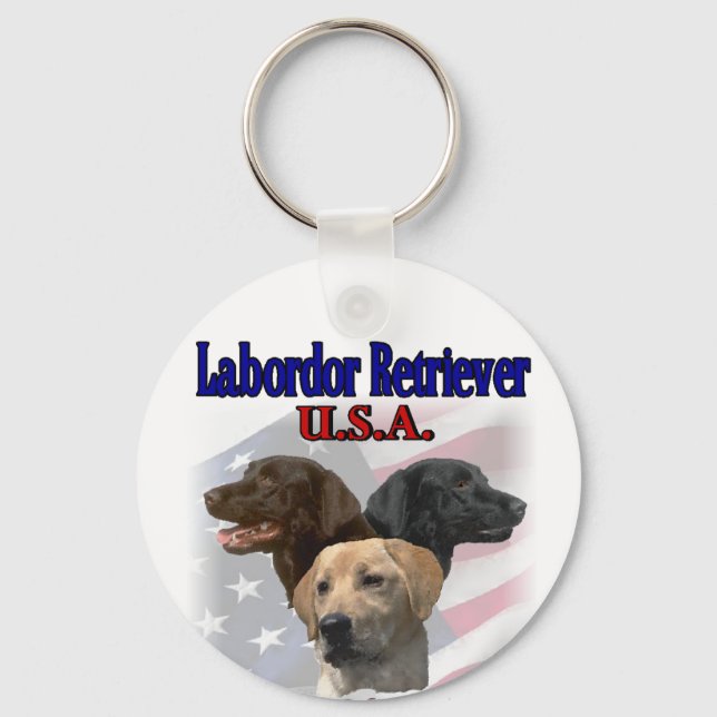 Labrador Retriever-gåvor Nyckelring (Framsida)