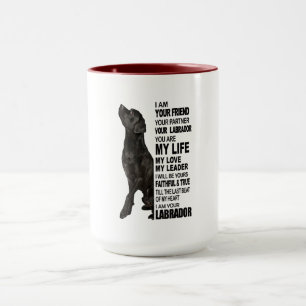 Labrador Retriever-gåvor Svart lab Ansikte Bild Mugg