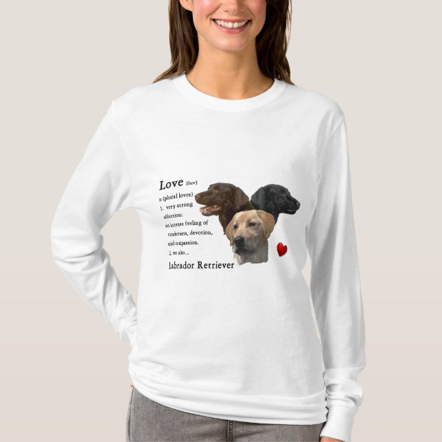 Labrador Retriever-gåvor Tee Shirt (Framsida)
