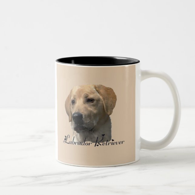 Labrador Retriever-gåvor Två-Tonad Mugg (Höger)